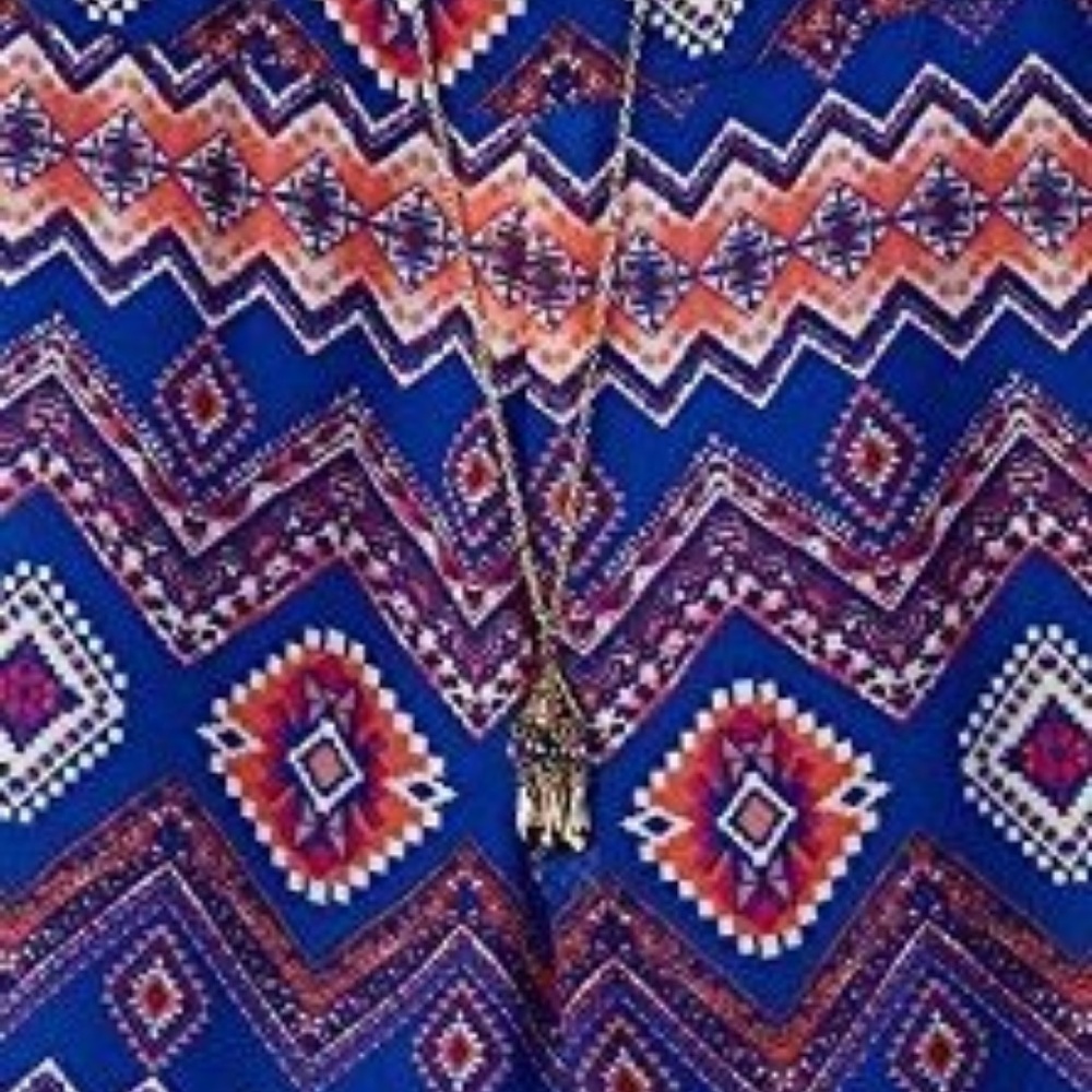 Speechless Boho Tribal Lace‎ Shift Dress & Necklace - Picture 4 of 7